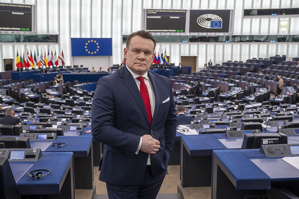 Dominik Tarczynski en el Parlamento Europeo